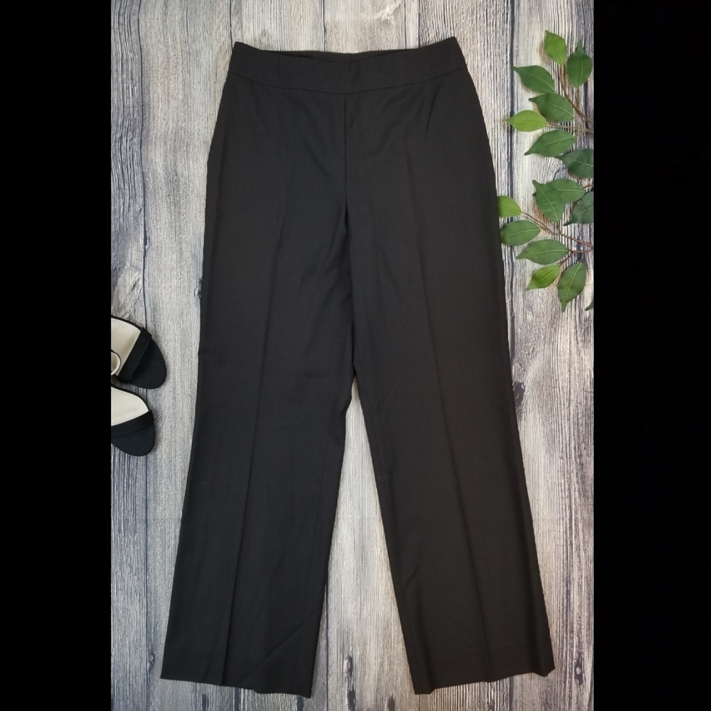 Akris Punto for Bergdorf Goodman Black Wool Pants